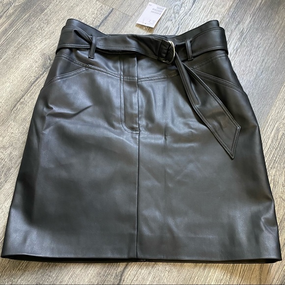 H&M Dresses & Skirts - HnM Faux leather high waisted skirt